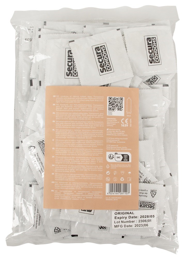 Original Transparent 100-pack Kondomer