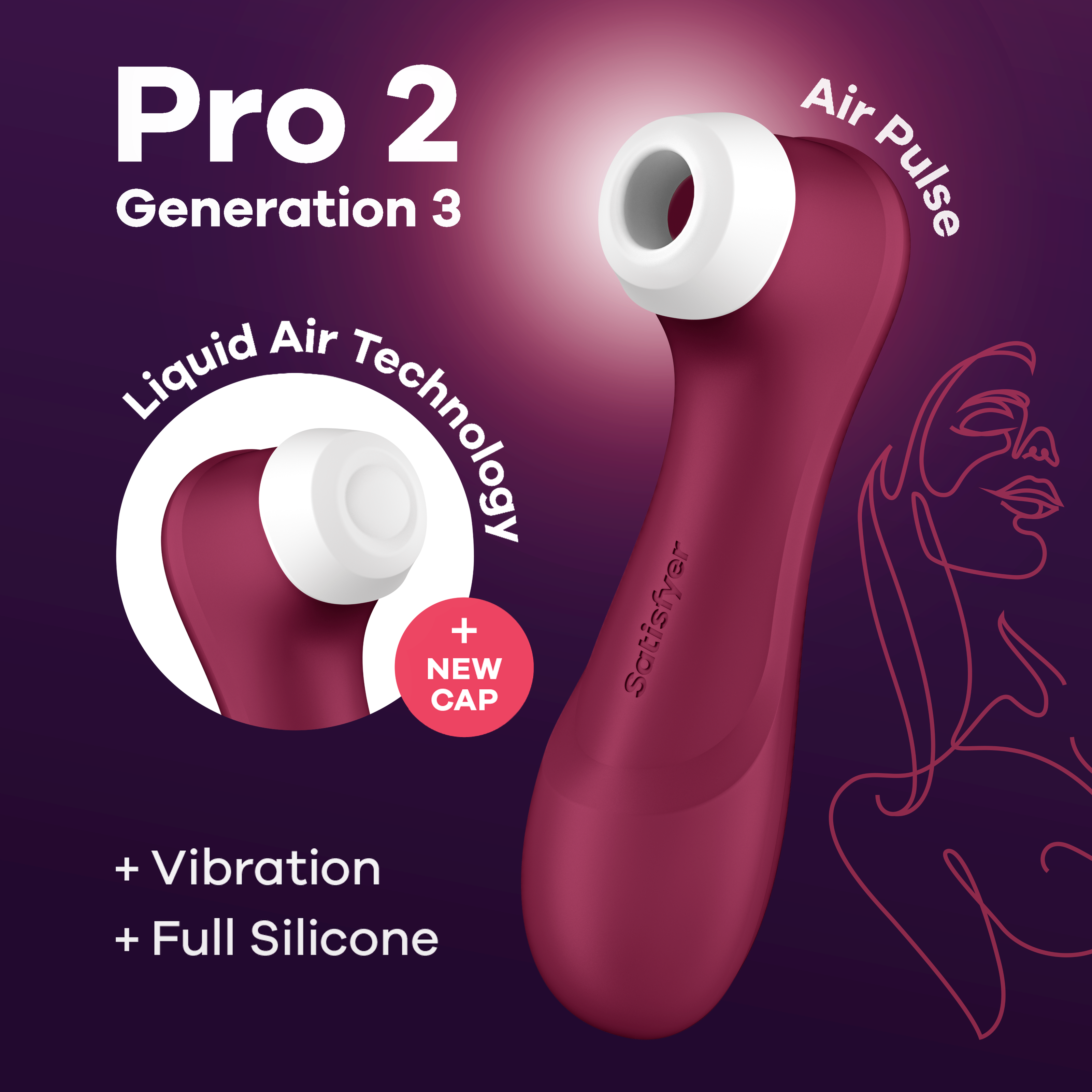 Pro 2 Generation 3 With Liquid Air - Vinröd
